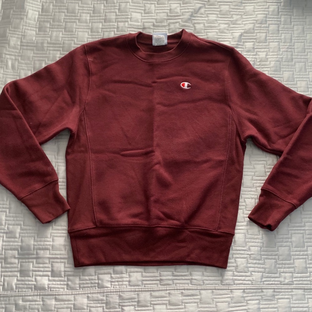 Burgundy Champion crewneck